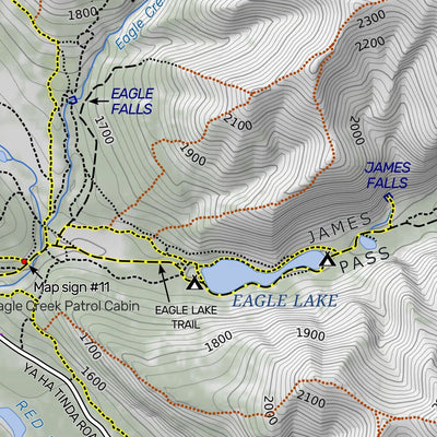 Ya Ha Tinda and Surroundings - Trail Map Preview 3