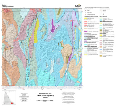 Yukon Geological Survey 095D, Coal River: Yukon Bedrock Geology digital map