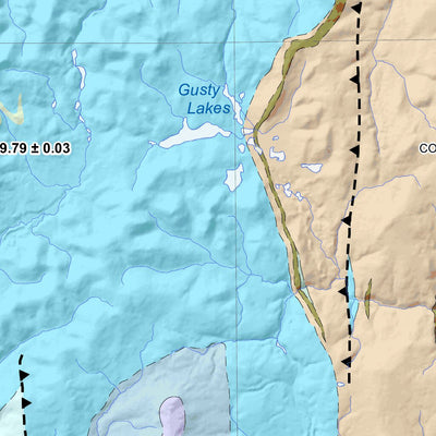Yukon Geological Survey 095D, Coal River: Yukon Bedrock Geology digital map
