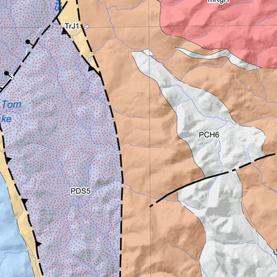 Yukon Geological Survey 105A, Watson Lake: Yukon Bedrock Geology digital map