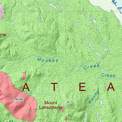 Yukon Geological Survey 105D, Whitehorse: Yukon Bedrock Geology digital map