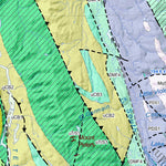 Yukon Geological Survey 105E, Lake Laberge: Yukon Bedrock Geology digital map