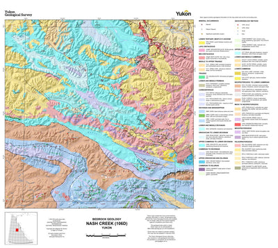 Yukon Geological Survey 106D, Nash Creek: Yukon Bedrock Geology digital map