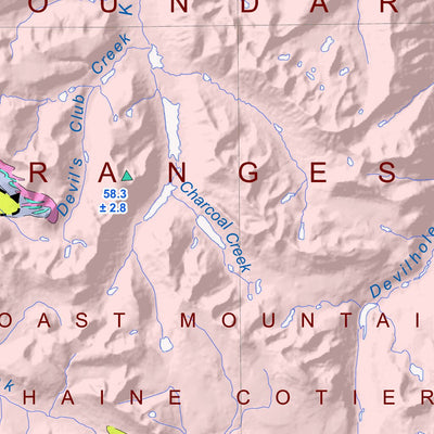 Yukon Geological Survey 115A, Dezadeash Range: Yukon Bedrock Geology digital map
