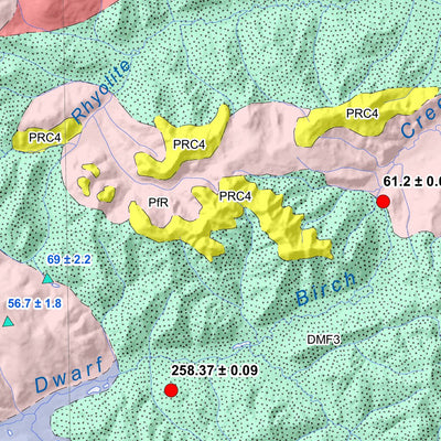 Yukon Geological Survey 115F & 115G, Kluane Lake: Yukon Bedrock Geology digital map