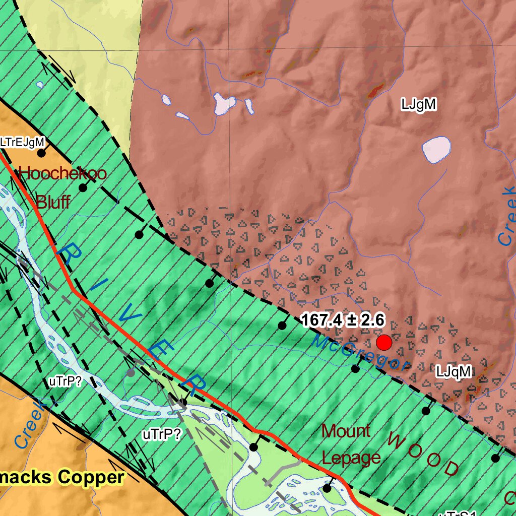 115I, Carmacks: Yukon Bedrock Geology Map by Yukon Geological Survey ...