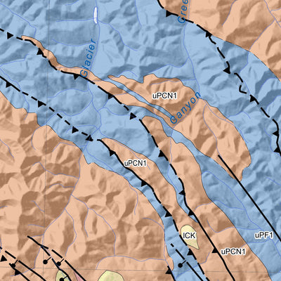 Yukon Geological Survey 117C, Demarcation Point & 117D, Herschel Island: Yukon Bedrock Geology digital map