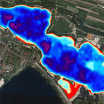 Навігація Рибалки Zalew na Piaskach. Mapa głębokości digital map