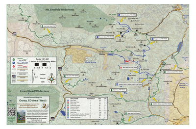 Zaxyn Media LLC / Way2Tread Ouray Route Planner (West) digital map