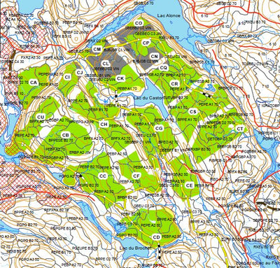 Zec des Nymphes Coupe forestière zec des nymphes digital map