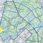 Zec des Nymphes Territoire de chasse 217 à 227 de la Zec des Nymphes digital map