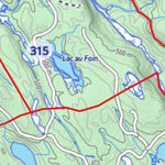 Zec des Nymphes Territoires de chasse 301-323 Zec Des Nymphes digital map