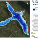 Zecs Québec Carte bathymétrique du Lac Bailloquet de la zec du Lac-Brébeuf (2024) digital map