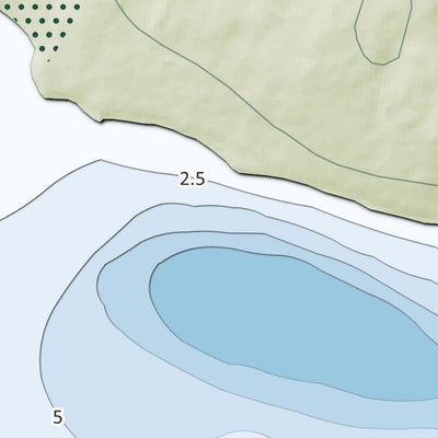 Zecs Québec Carte bathymétrique du Lac Bilodeau de la zec Kipawa (2024) digital map