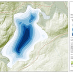 Zecs Québec Carte bathymétrique du Lac Bonnet de la zec Tawachiche (2024) digital map