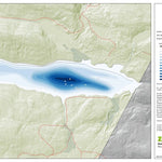 Zecs Québec Carte bathymétrique du Lac Combalet de la zec Wessonneau (2024) digital map