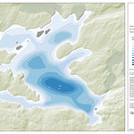 Zecs Québec Carte bathymétrique du Lac des Îles de la zec Kipawa (2024) digital map