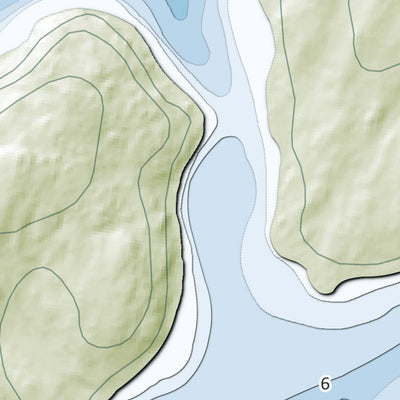 Zecs Québec Carte bathymétrique du Lac Deschambault de la zec Kipawa (2024) digital map