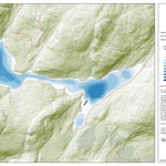 Zecs Québec Carte bathymétrique du Lac Évanturel de la zec Des Martes (2024) digital map