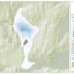 Zecs Québec Carte bathymétrique du Lac Faber de la zec Tawachiche (2024) digital map