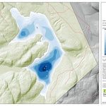Zecs Québec Carte bathymétrique du Lac Garneau de la zec Tawachiche (2024) digital map