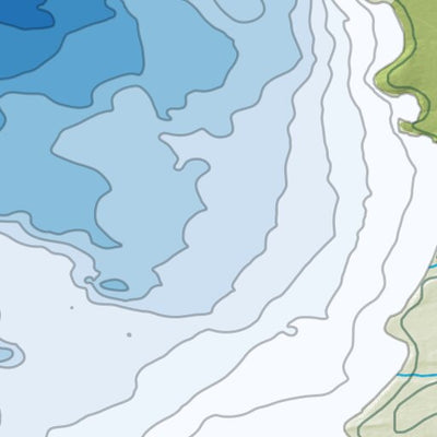 Carte bathymétrique du Lac Le Breton de la zec Martin-Valin (2025) Preview 2