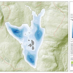 Zecs Québec Carte bathymétrique du Lac Morin de la zec Jeannotte (2024) digital map