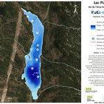 Zecs Québec Carte bathymétrique du Lac Piat de la zec de l'Anse-Saint-Jean (2024) digital map