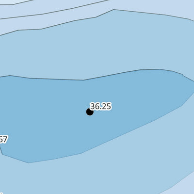 Zecs Québec Carte bathymétrique du Lac Profond de la zec Tawachiche (2024) digital map