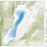 Zecs Québec Carte bathymétrique du Premier lac Gagnon de la zec Tawachiche (2024) digital map