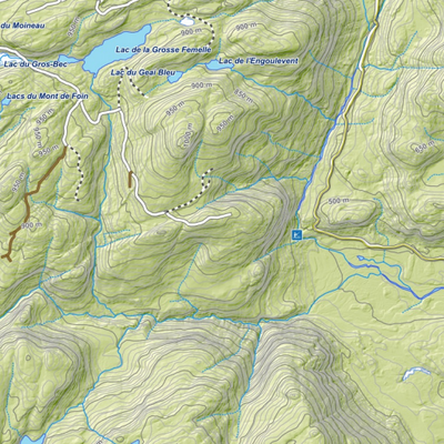 Carte du sentier local de motoneige Zec des Martres 2025 Preview 2