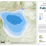 Carte bathymétrique du Lac Huet Zec de l'Anse-Saint-Jean (2025) Preview 1