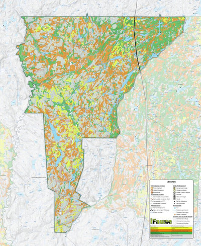 Zecs Québec iFaune - Cerf de Virginie - Zec Borgia (2022) digital map