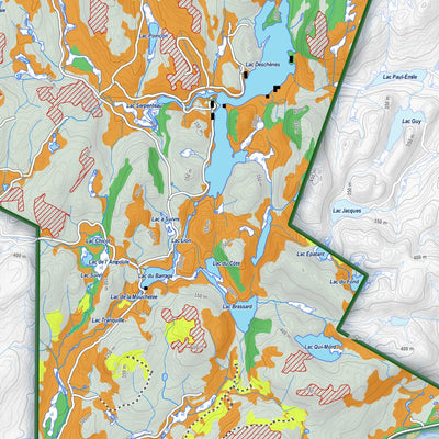 Zecs Québec iFaune - Cerf de Virginie - Zec Borgia (2022) digital map