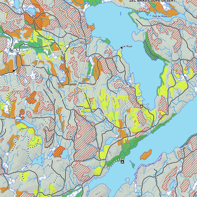 Zecs Québec iFaune - Cerf de Virginie - Zec Bras-Coupé-Désert (2023) digital map