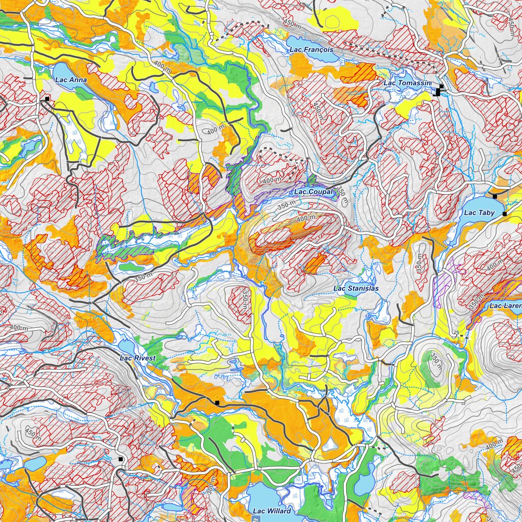 iFaune - Cerf de Virginie - Zec Bras-Coupé-Désert (2025) Map by Zecs ...
