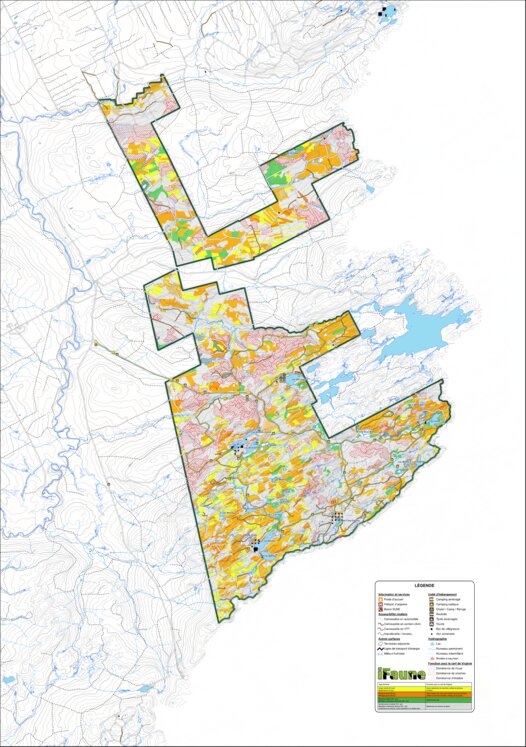 iFaune - Cerf de Virginie - Zec Jaro (2025) Map by Zecs Quebec | Avenza ...