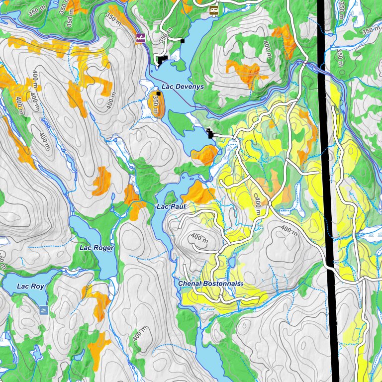 iFaune - Cerf de Virginie - Zec Menokeosawin (2024) Map by Zecs Quebec ...