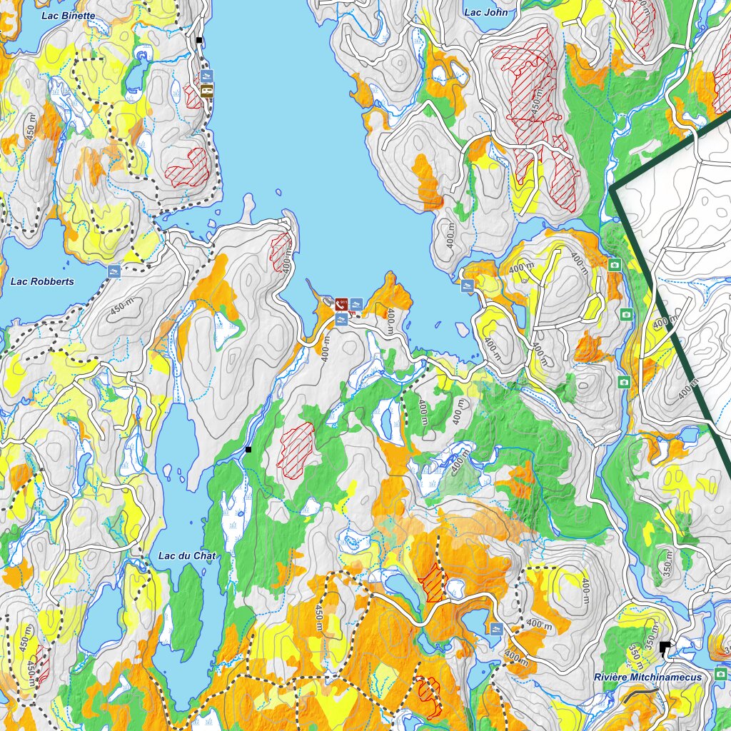 iFaune - Cerf de Virginie - Zec Mitchinamecus (2025) Map by Zecs Quebec ...