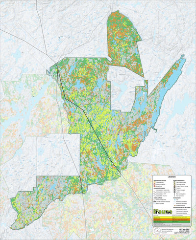 Zecs Québec iFaune - Cerf de Virginie - Zec Normandie (2023) digital map