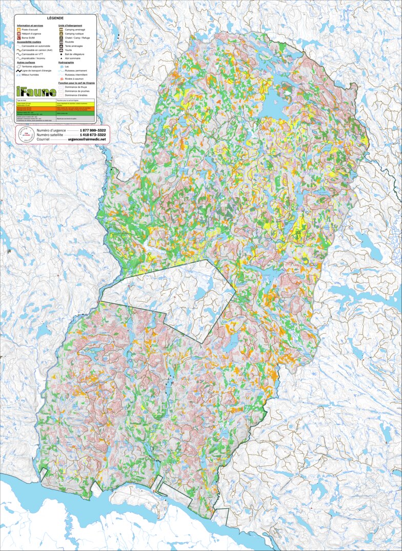 iFaune - Cerf de Virginie - Zec Rapides-des-Joachims (2025) Map by Zecs ...