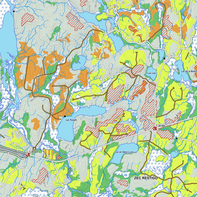 Zecs Québec iFaune - Cerf de Virginie - Zec Restigo (2023) digital map