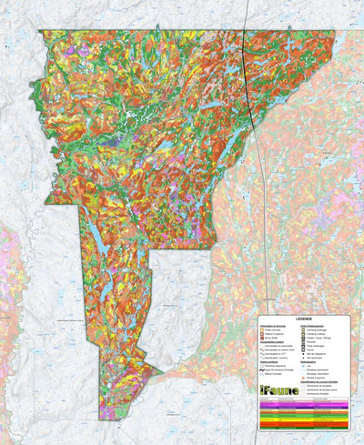 Zecs Québec iFaune - Orignal et ours noir - Zec Borgia (2023) digital map