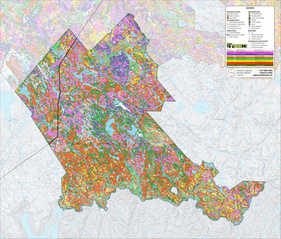 Zecs Québec iFaune - Orignal et ours noir - Zec Chapeau-de-Paille (2023) digital map