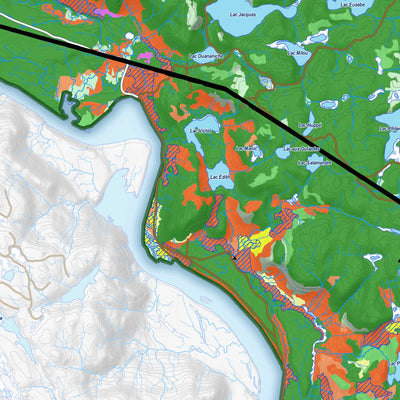 Zecs Québec iFaune - Orignal et ours noir - Zec Varin (2023) digital map
