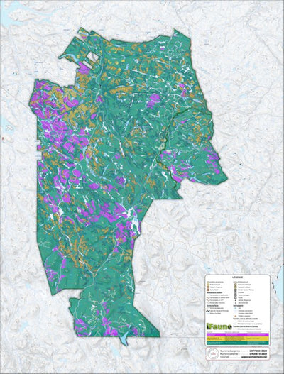 Zecs Québec iFaune - Petit gibier - Zec Mars-Moulin (2023) digital map
