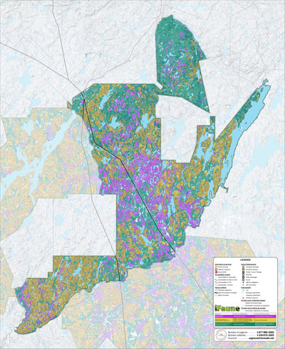 Zecs Québec iFaune - Petit gibier - Zec Normandie (2023) digital map