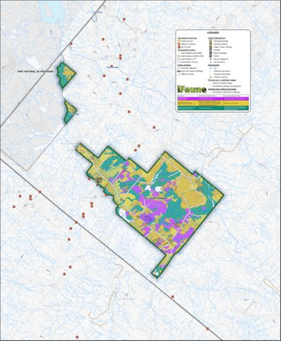 Zecs Québec iFaune - Petit gibier - Zec Saint-Romain (2023) digital map