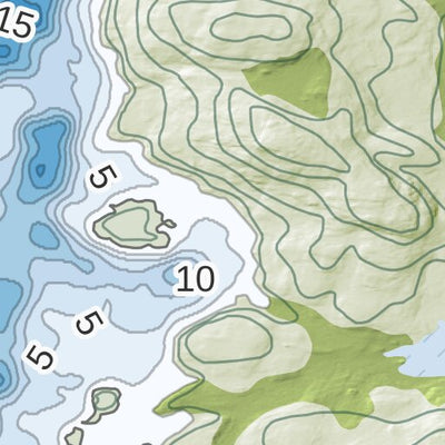 Carte bathymétrique du Lac Jalobert Zec Martin-Valin (2025) Preview 3