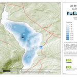 Carte bathymétrique du Lac de la Bête Zec Chauvin (2025) Preview 1